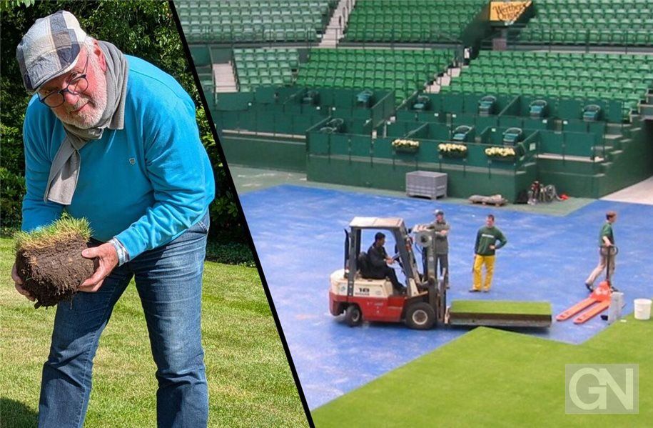 Bentheimer brachte den Wimbledon-Rasen ins Gerry-Weber-Stadion